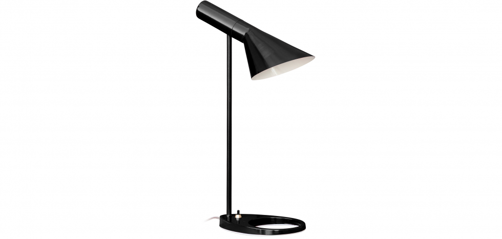 Nome: lampada da tavolo AJ è disegnata di Arne Jacobsen Colore: NERO